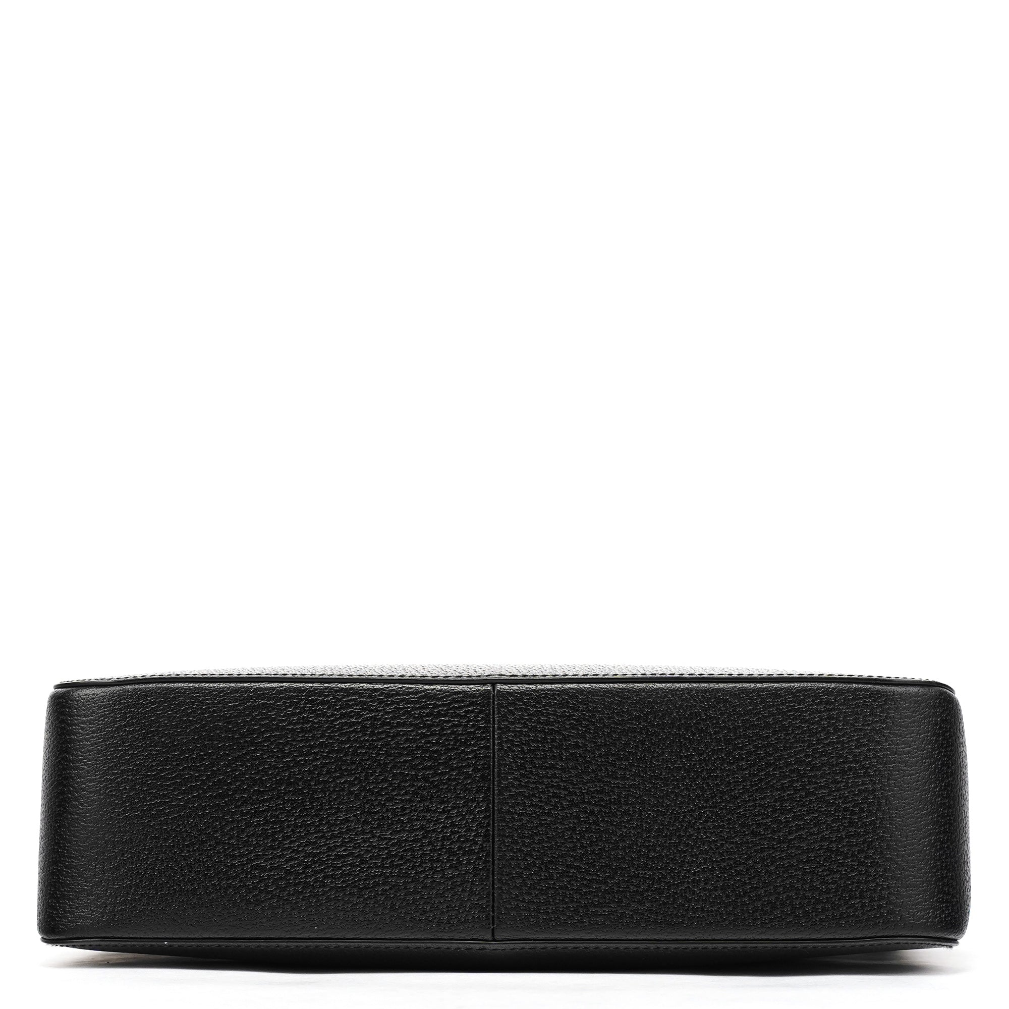 Gucci 002 1060 Sac cabas Bamboo en cuir noir