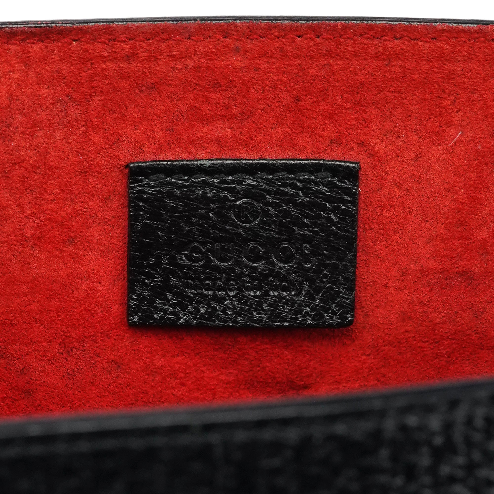 Gucci 002 1060 Sac cabas Bamboo en cuir noir