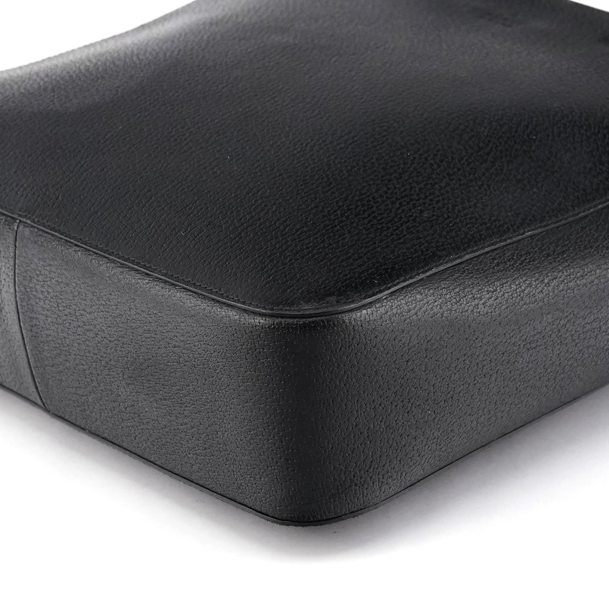 Gucci 002 1060 Sac cabas Bamboo en cuir noir