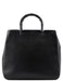 Gucci 002 1061 Black Leather Bamboo Tote