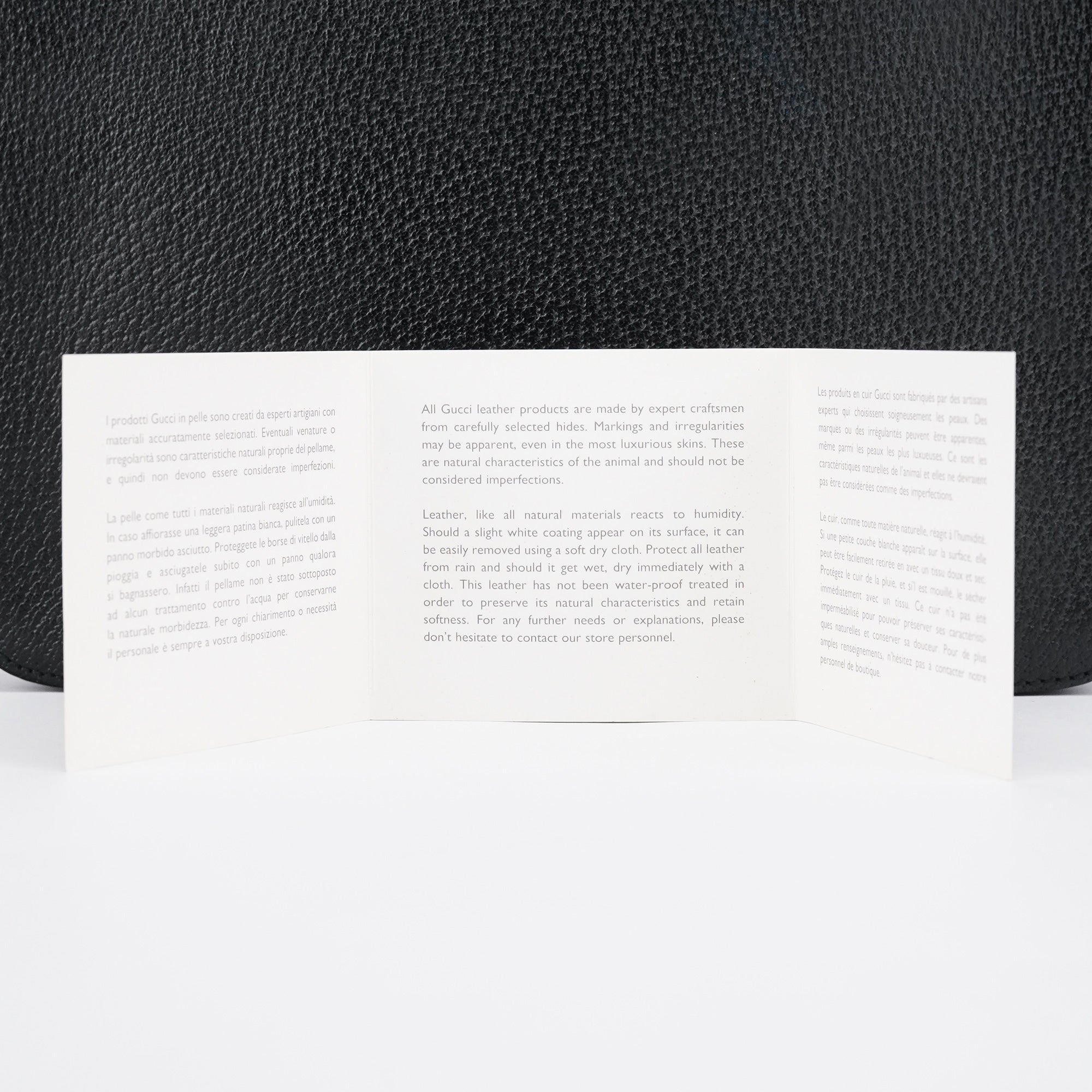 Gucci 002 1061 Black Leather Bamboo Tote Bag