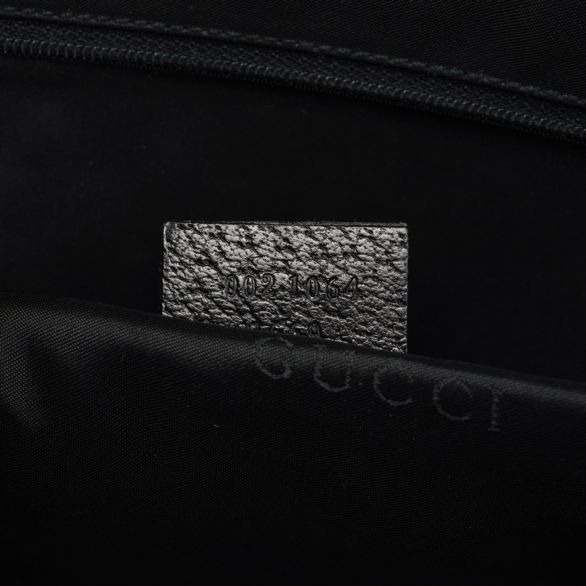 Gucci 002 1064 Sac cabas Jackie en cuir noir