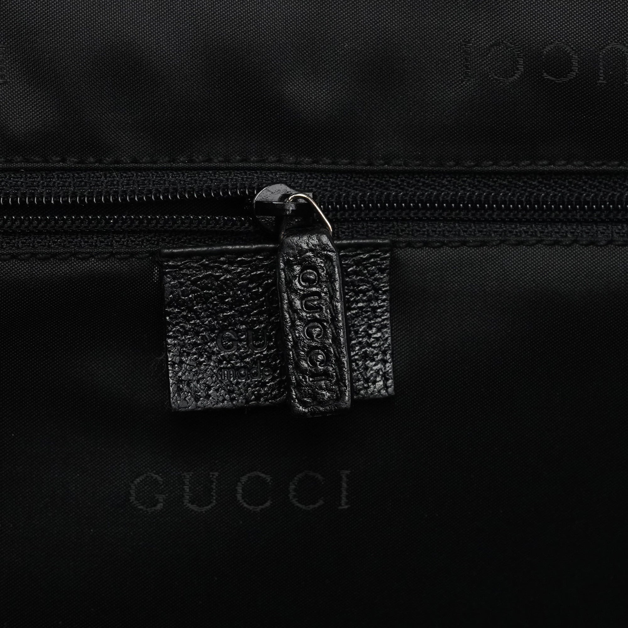 Gucci 002 1064 Sac cabas Jackie en cuir noir