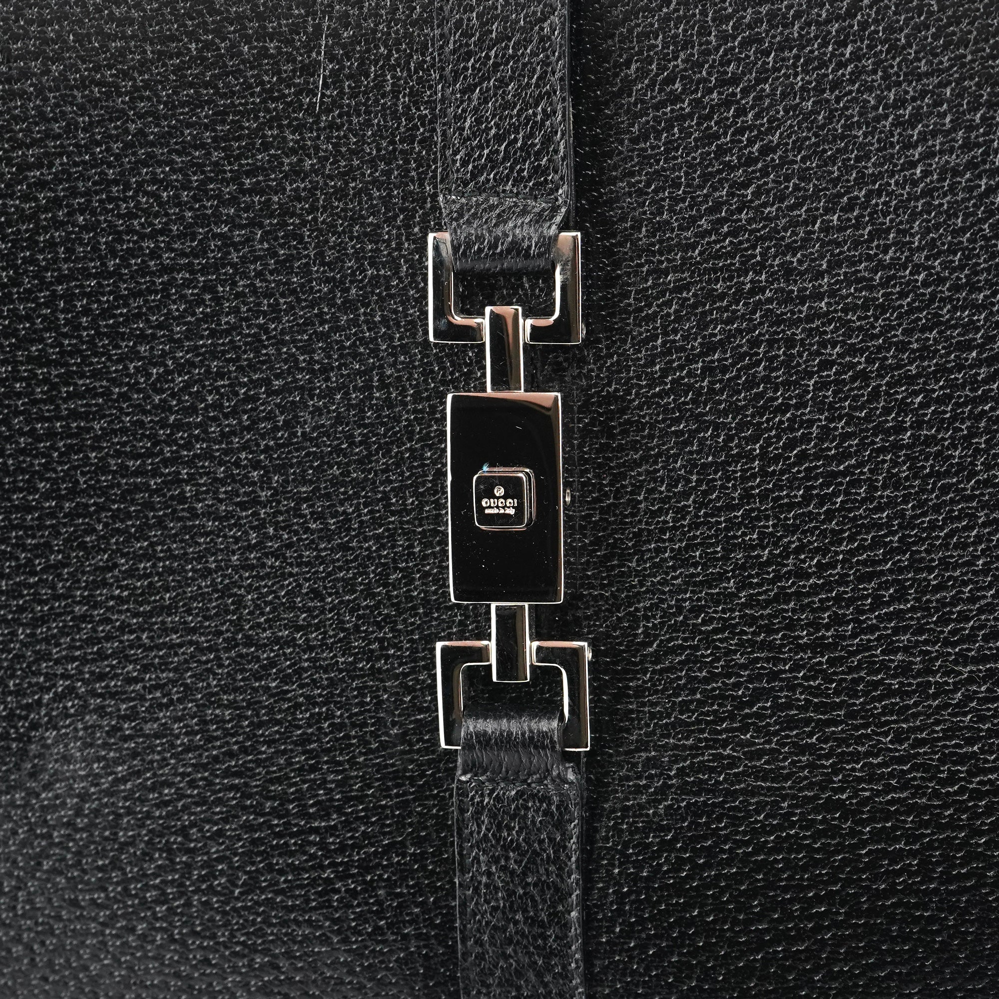 Gucci 002 1064 Sac cabas Jackie en cuir noir