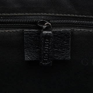 Gucci 002 1064 Black Leather Jackie Tote Bag