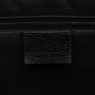 Gucci 002 1064 Black Leather Jackie Tote Bag