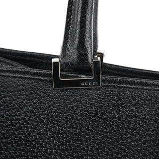 Gucci 002 1064 Black Leather Jackie Tote Bag