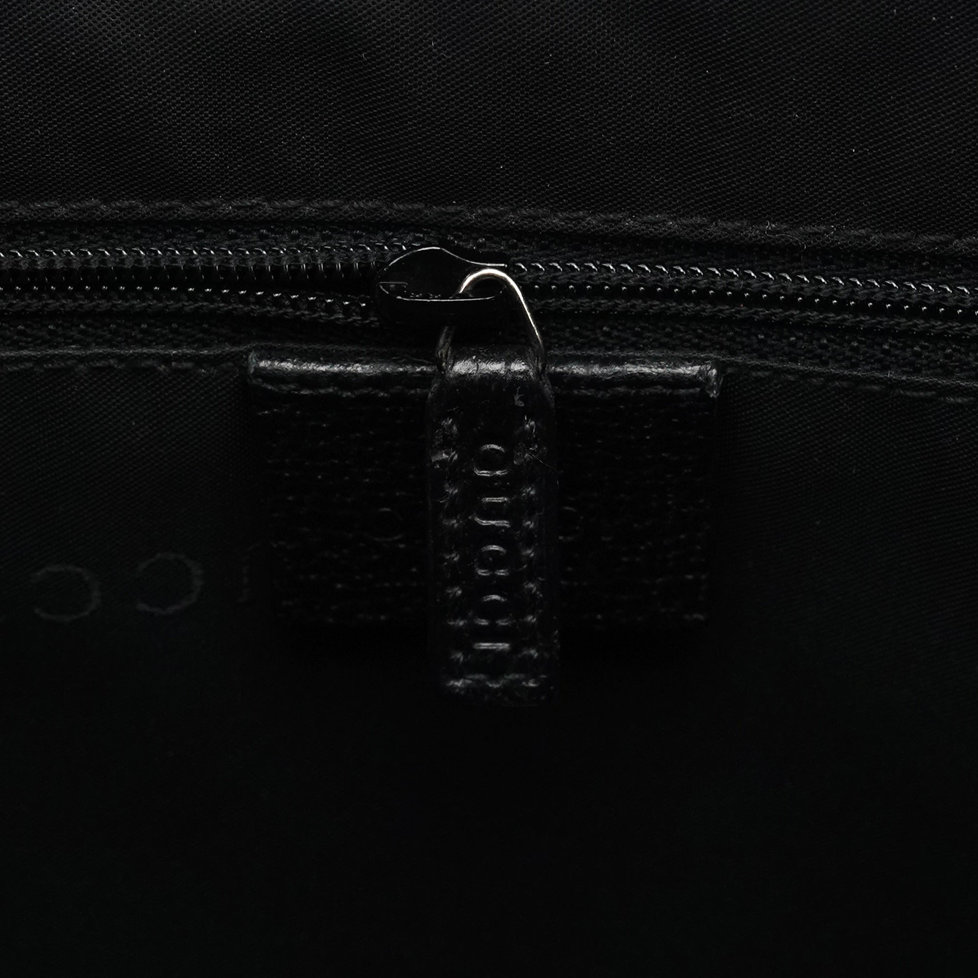 Gucci 002 1064 Black Leather Jackie Tote Bag