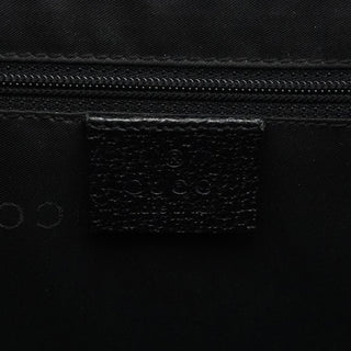 Gucci 002 1064 Black Leather Jackie Tote Bag