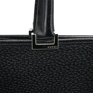 Gucci 002 1064 Black Leather Jackie Tote Bag