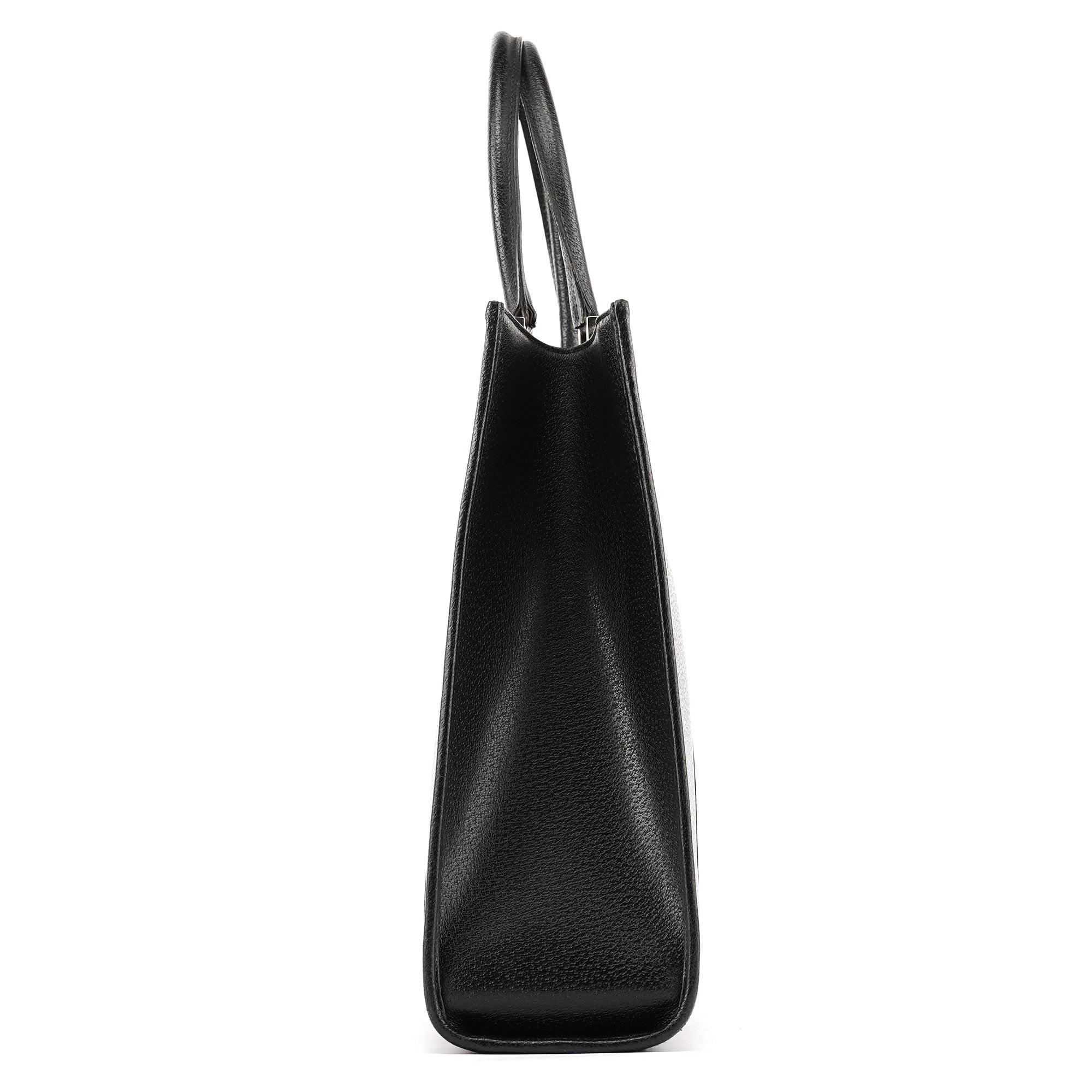 Gucci 002 1064 Black Leather Jackie Tote Bag