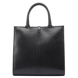 Gucci 002 1064 Black Leather Jackie Tote Bag