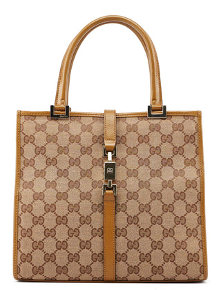 Gucci 002 1065 Beige GG Jackie Tote