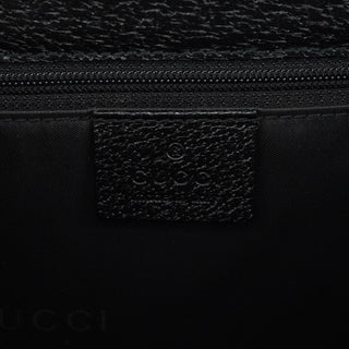 Gucci 002 1065 Black Leather Jackie Tote Bag