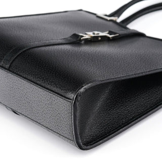 Gucci 002 1065 Black Leather Jackie Tote Bag