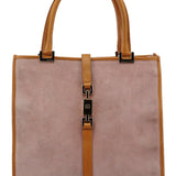 Gucci 002 1065 Pink Suede Jackie Tote Bag