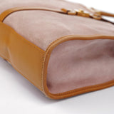 Gucci 002 1065 Pink Suede Jackie Tote Bag