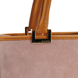 Gucci 002 1065 Pink Suede Jackie Tote Bag