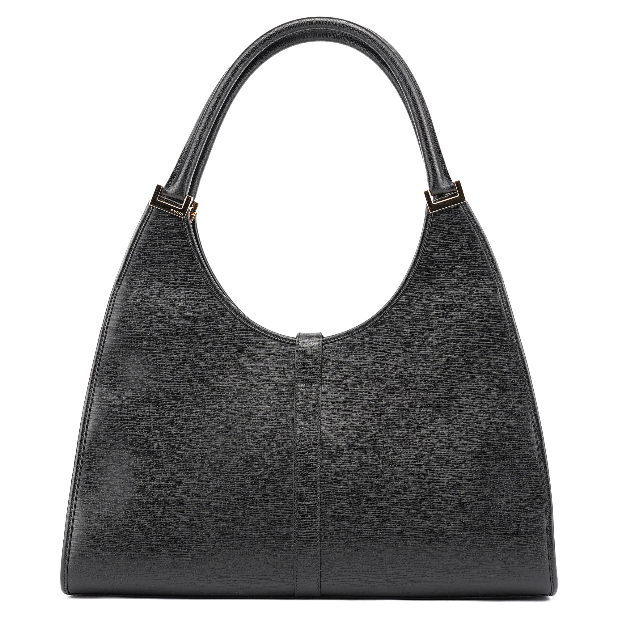 Gucci 002 1066 Black Leather Jackie Shoulder Bag