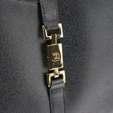 Gucci 002 1066 Black Leather Jackie Shoulder Bag
