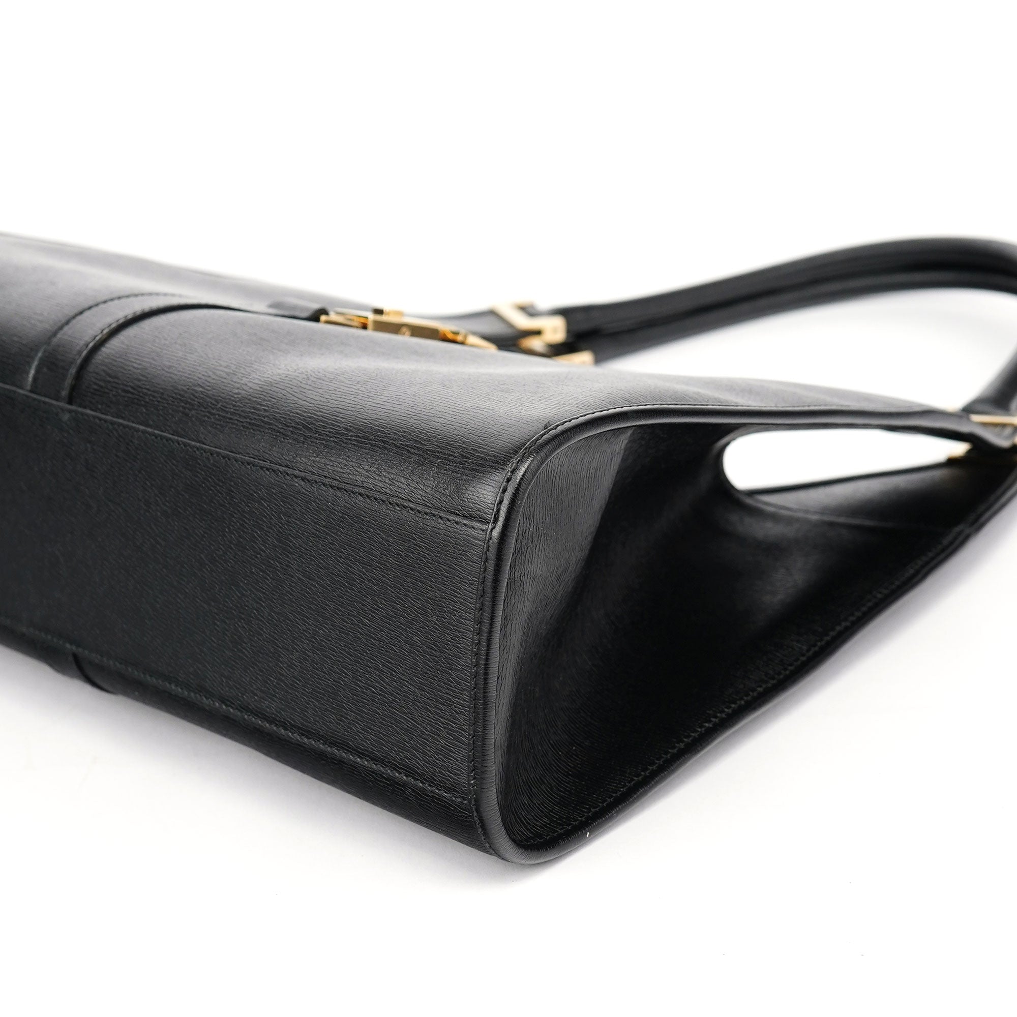 Gucci 002 1066 Black Leather Jackie Shoulder Bag