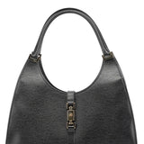 Gucci 002 1066 Black Leather Jackie Shoulder Bag
