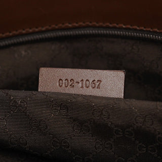 Gucci 002 1067 Beige Canvas Jackie Shoulder Bag