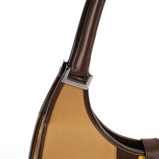 Gucci 002 1067 Beige Canvas Jackie Shoulder Bag