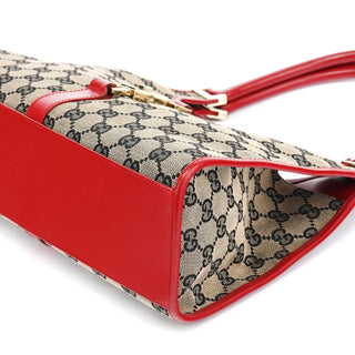 Gucci 002 1067 Beige Red GG Jackie Shoulder Bag
