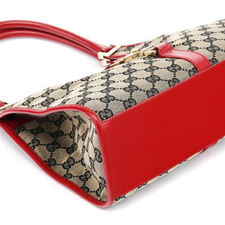 Gucci 002 1067 Beige Red GG Jackie Shoulder Bag