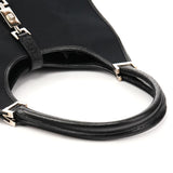 Gucci 002 1067 Black Canvas Jackie Shoulder Bag