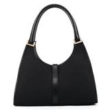 Gucci 002 1067 Black Canvas Jackie Shoulder Bag