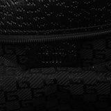 Gucci 002 1067 Black Canvas Jackie Shoulder Bag