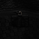 Gucci 002 1067 Black Canvas Jackie Shoulder Bag