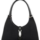 Gucci 002 1067 Black Canvas Jackie Shoulder Bag