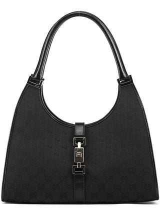 Gucci 002 1067 Black GG Jackie Shoulder Bag