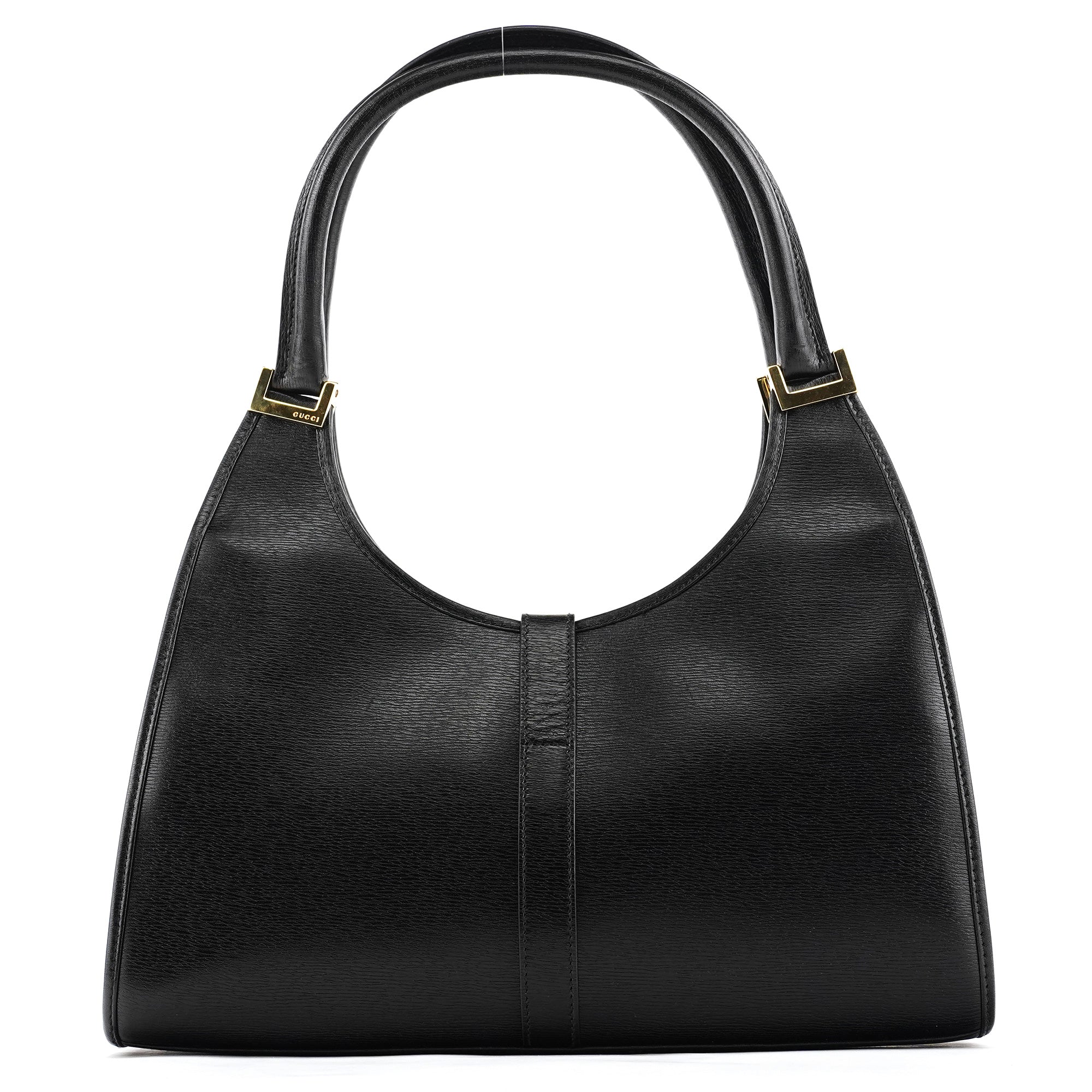 Gucci 002 1067 Black Leather Jackie Shoulder Bag