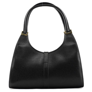 Gucci 002 1067 Black Leather Jackie Shoulder Bag