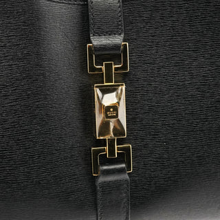 Gucci 002 1067 Black Leather Jackie Shoulder Bag