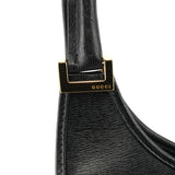 Gucci 002 1067 Black Leather Jackie Shoulder Bag