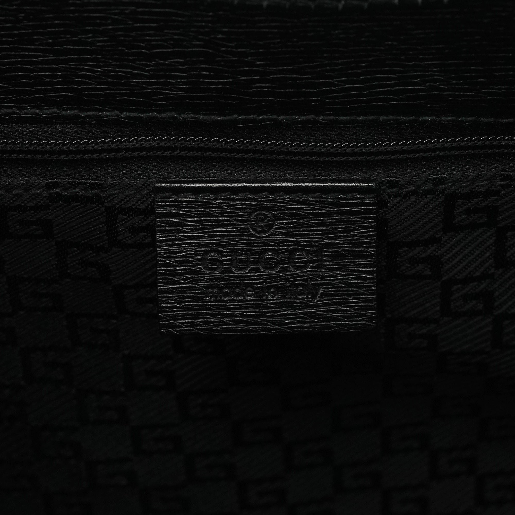 Gucci 002 1067 Black Leather Jackie Shoulder Bag