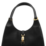 Gucci 002 1067 Black Leather Jackie Shoulder Bag