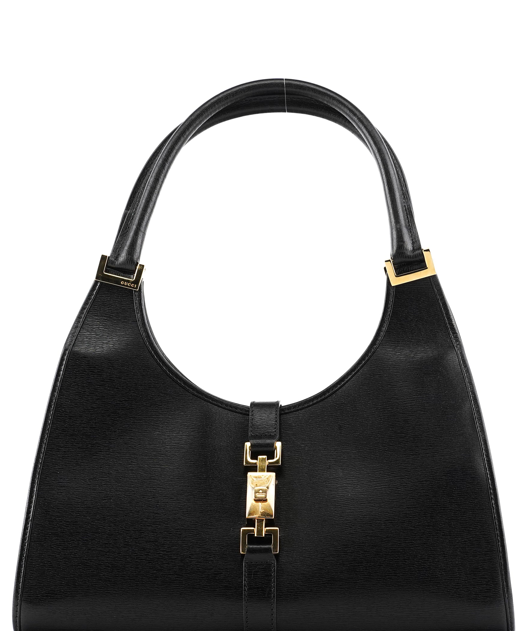 Gucci 002 1067 Black Leather Jackie Shoulder Bag