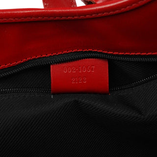 Gucci 002 1067 Grey Red GG Jackie Shoulder Bag