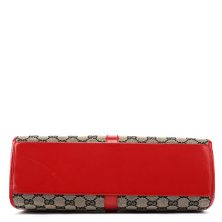 Gucci 002 1067 Grey Red GG Jackie Shoulder Bag