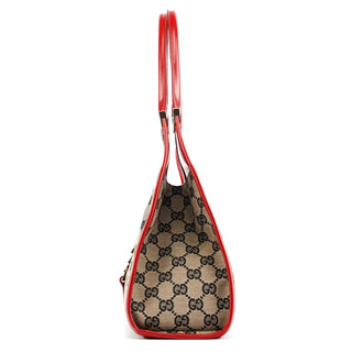Gucci 002 1067 Grey Red GG Jackie Shoulder Bag