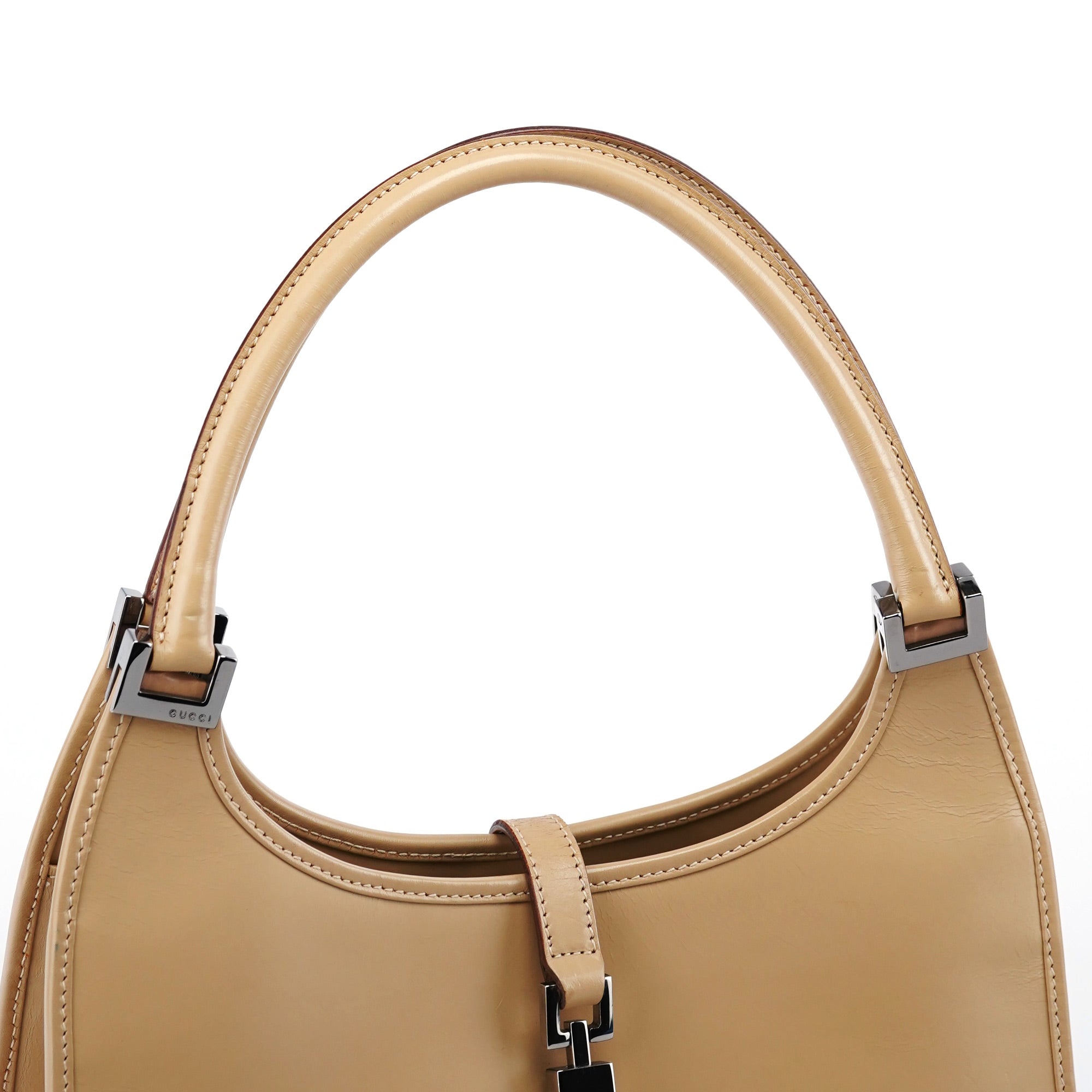 Gucci 002 1068 Beige Calfskin Jackie Bag