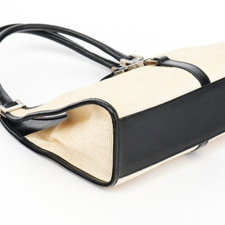 Gucci 002 1068 Beige Canvas Leather Jackie Shoulder Bag
