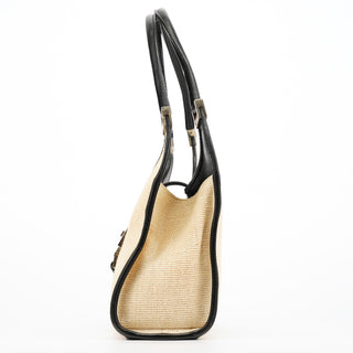 Gucci 002 1068 Beige Canvas Leather Jackie Shoulder Bag