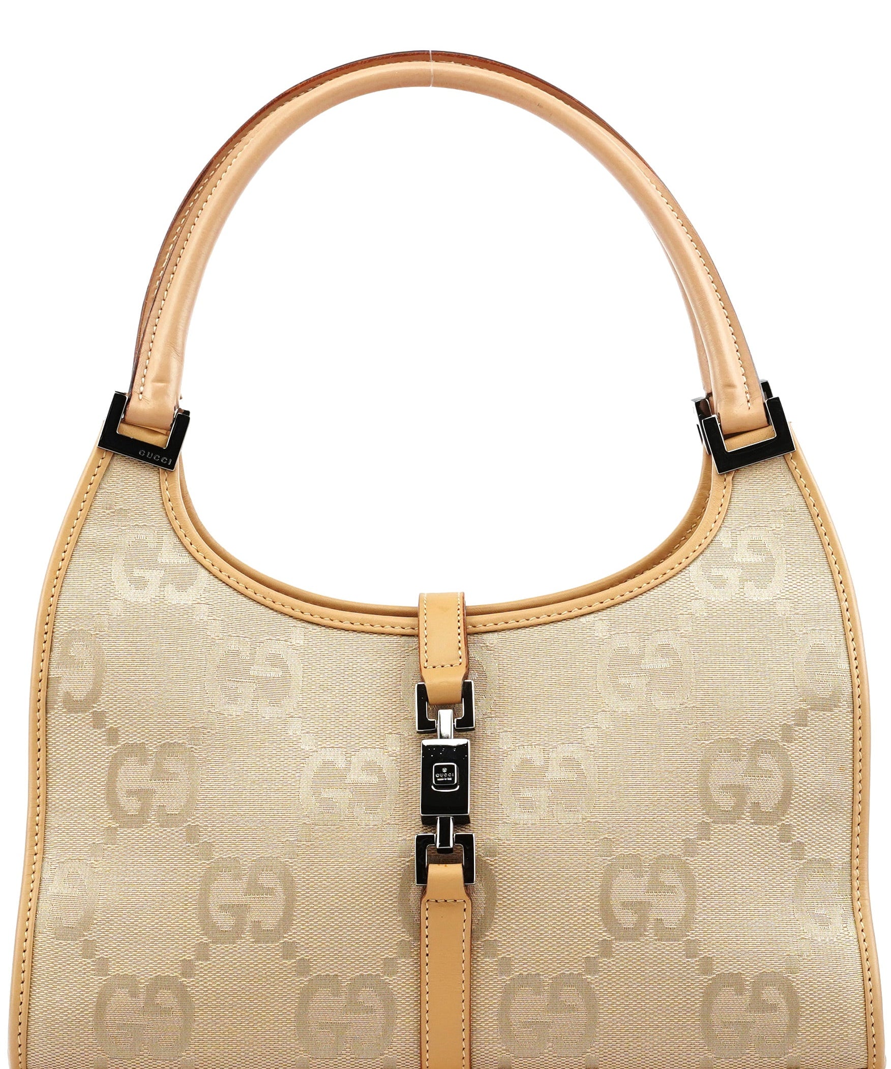 Gucci 002 1068 Beige GG Jackie Shoulder Bag